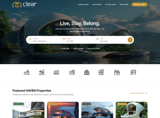 Clear Properties website